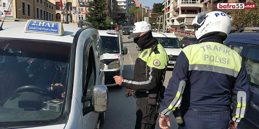 Samsun'da trafik ekiplerinden fazla yolcu denetimi