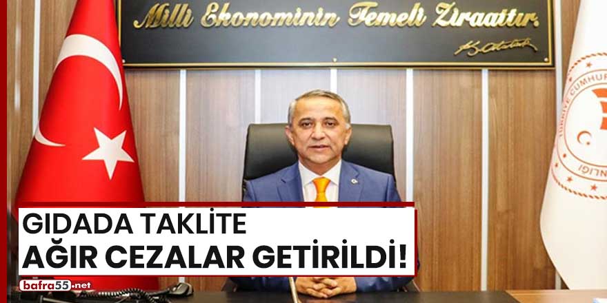 Gıdada taklite ağır cezalar getirildi!