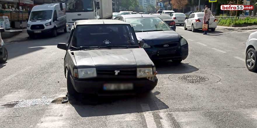 İlkadım'da trafik kazası: 2 yaralı