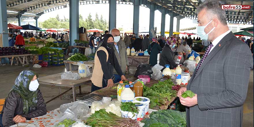 Tam kapanmada 19 Mayıs'ta pazar yeri denetlemesi