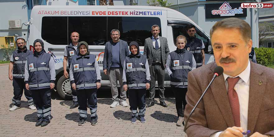 Başkan Cemil Deveci: “Evdeki ihtiyaçlarınızda Atakum Belediyesi yanınızda”