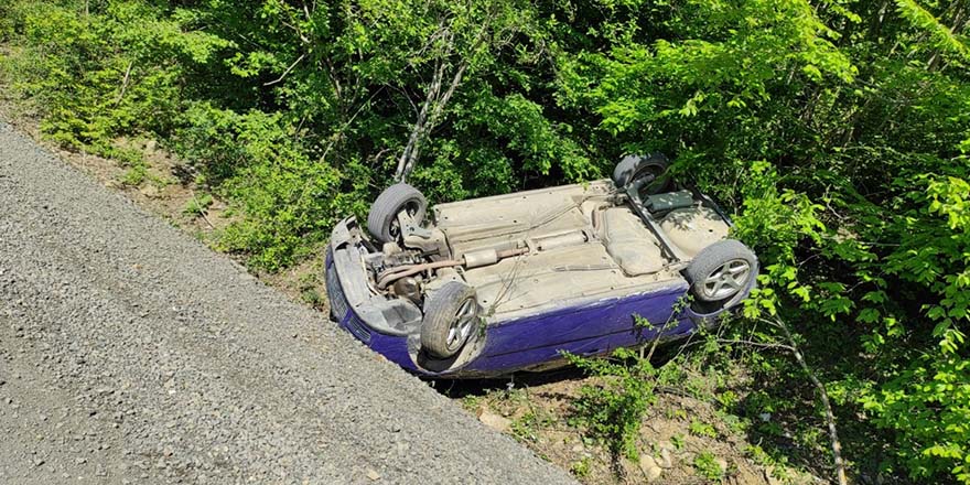 Samsun'da otomobil takla attı: 3 yaralı