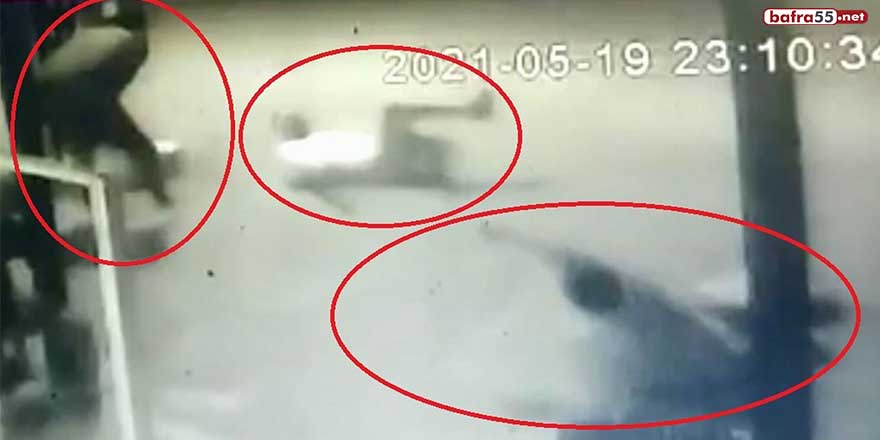 Samsun'da 2 kişinin öldüğü silahlı kavganın görüntüleri kameralara yansıdı