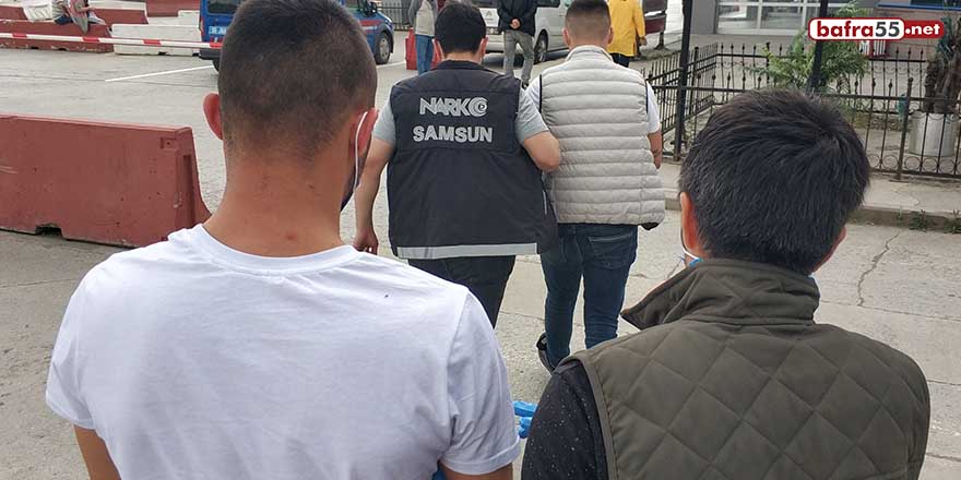 Samsun'da uyuşturucu ticaretine 3 tutuklama