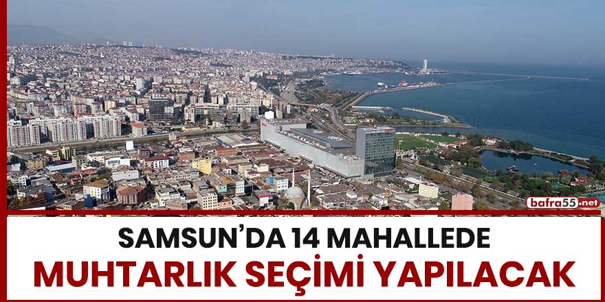 Samsun'da 14 mahallede muhtarlık seçimi yapılacak