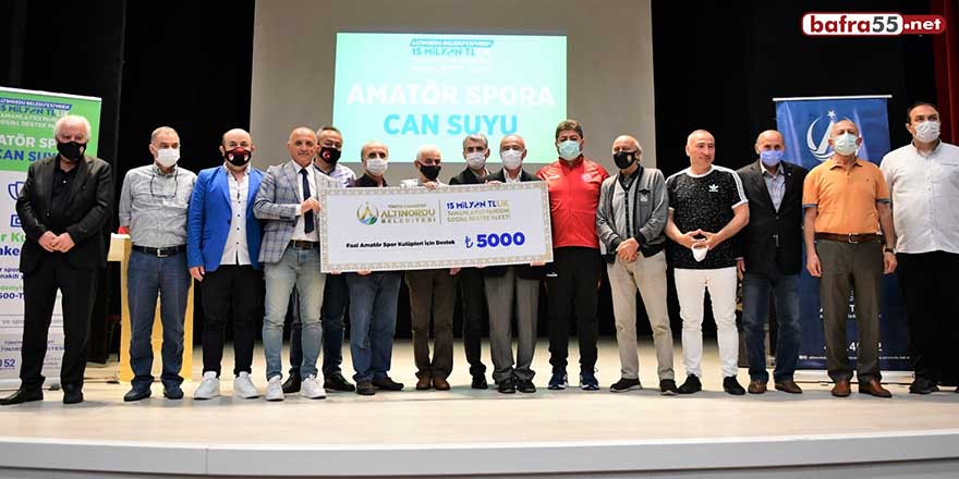 Ordu'da sporculara yarım milyonluk destek