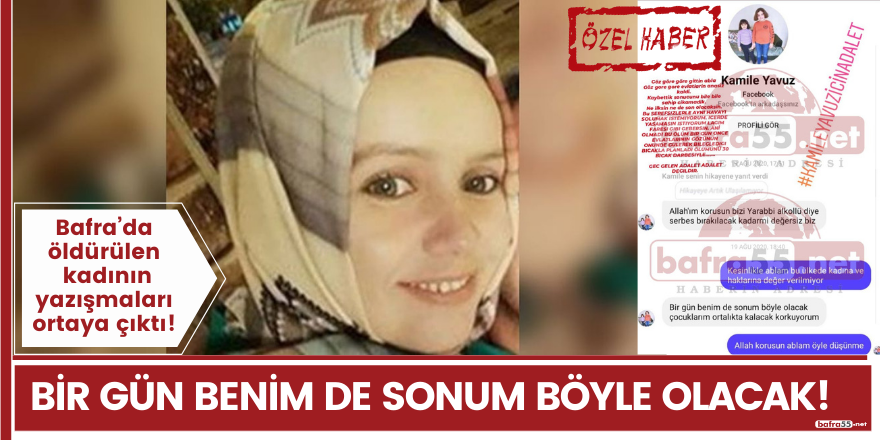 Eşi tarafından öldürülen kadının yazışmaları ortaya çıktı! Bir gün benimde sonum böyle olacak..