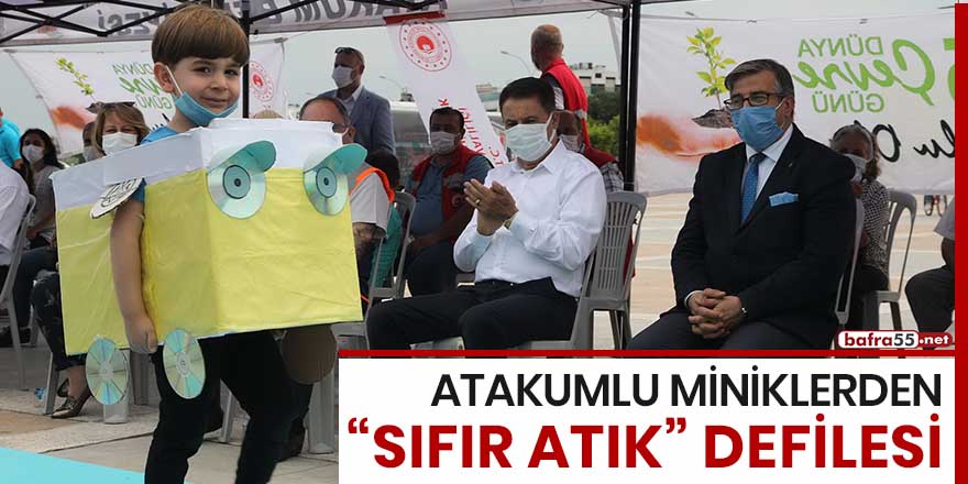 Atakumlu miniklerden "sıfır atık" defilesi