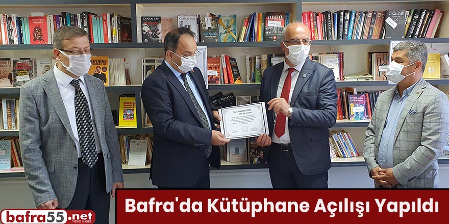 Bafra'da Kütüphane Açılışı Yapıldı