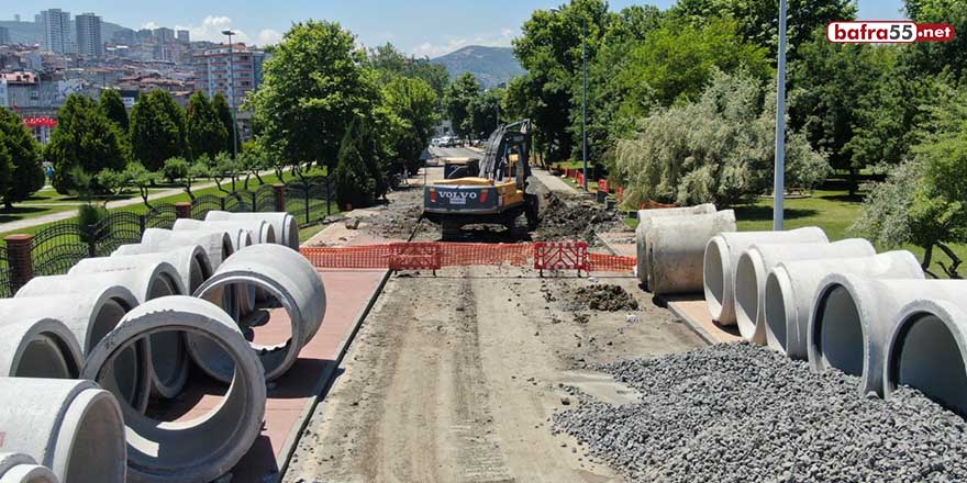 Canik Yağmur Suyu Kolektör Hattı'nın ilk etabı tamam