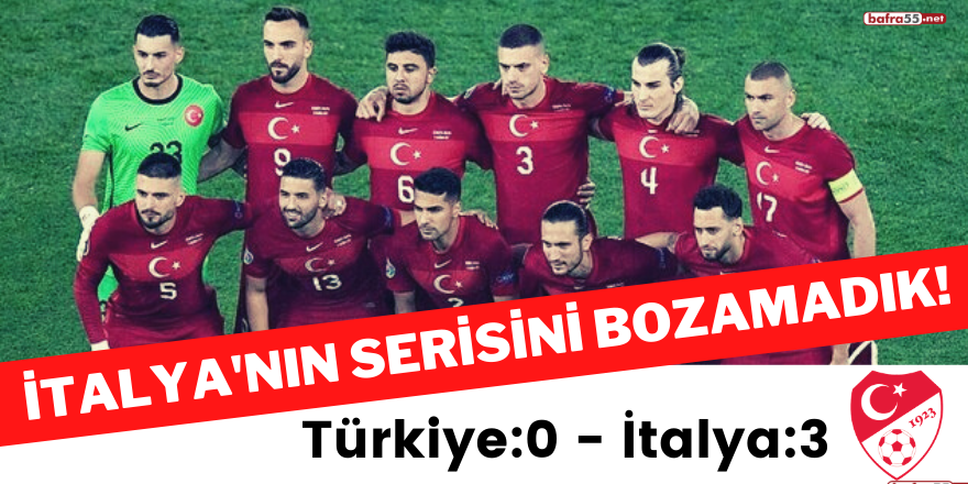 İtalya'nın serisini bozamadık! Türkiye: 0 - İtalya: 3