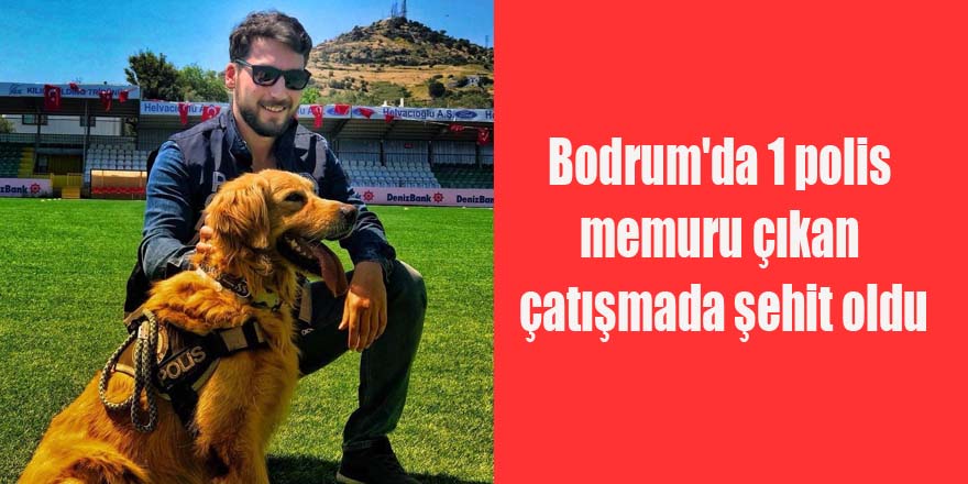 Bodrum'da 1 polis memuru çıkan çatışmada şehit oldu