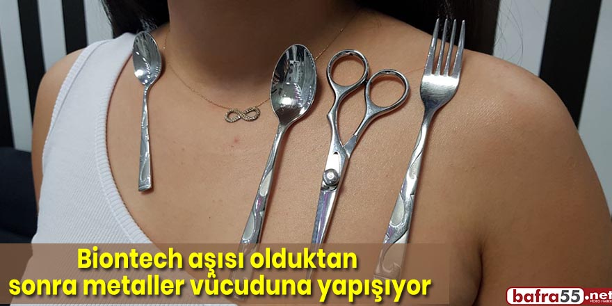 Biontech aşısı olduktan sonra metaller vücuduna yapışıyor