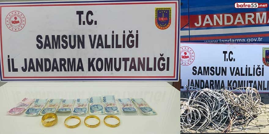 Samsun'da 3 ayrı hırsızlık olayı: 5 gözaltı