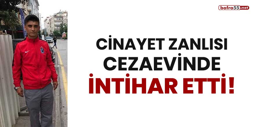 Cinayet zanlısı cezaevinde intihar etti!