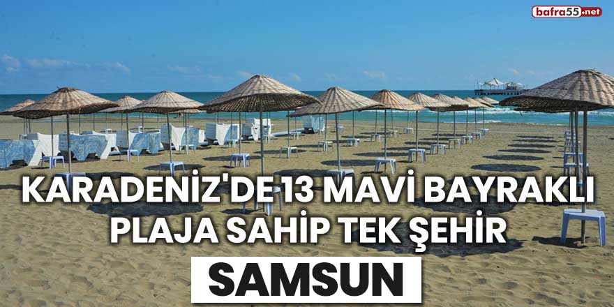 Karadeniz'de 13 mavi bayraklı plaja sahip tek şehir: Samsun