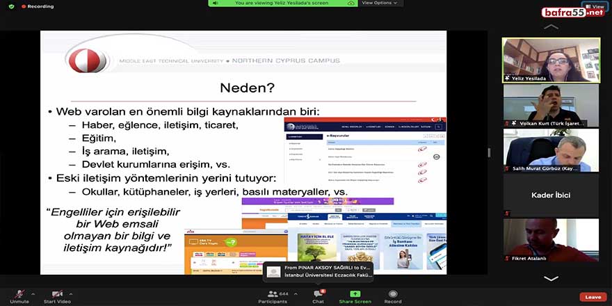 Web Erişilebilirlik Eğitimi tamamlandı