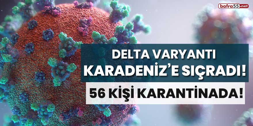 Delta varyantı Karadeniz'e sıçradı! 56 kişi karantinada!