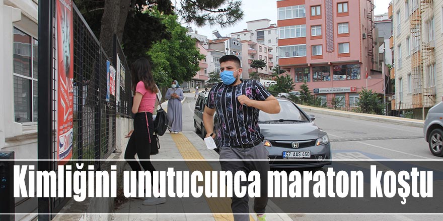 Kimliğini unutucunca maraton koştu