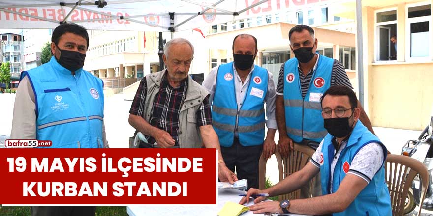 19 Mayıs ilçesinde kurban standı