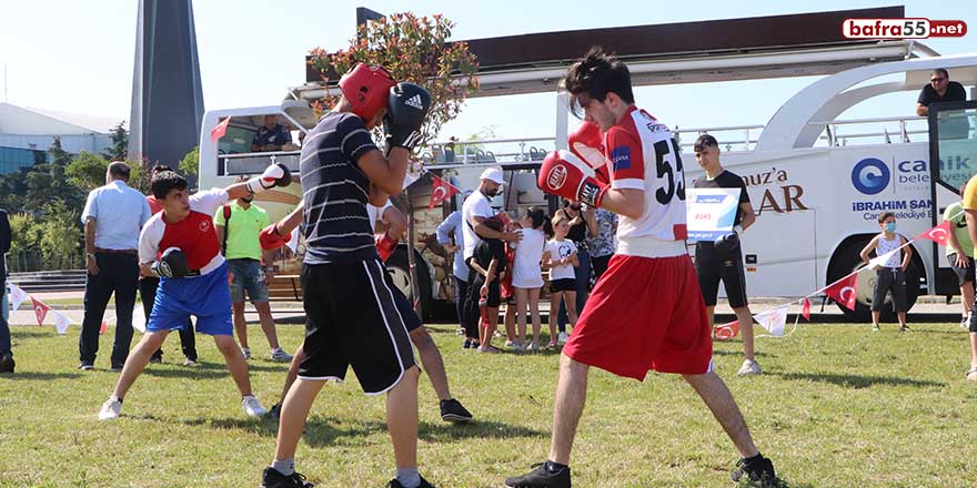 Samsun'da yaz spor okullarına görkemli açılış