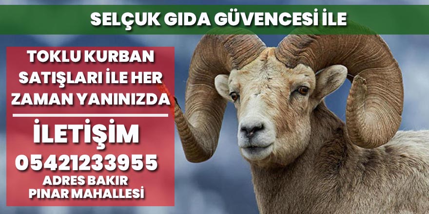 Selçuk Gıda Garantisi ile Kurbanlıklarınız bizden