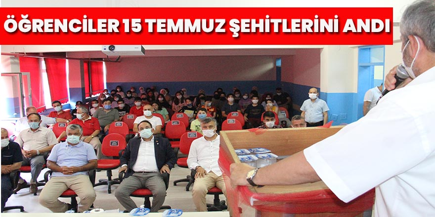 Öğrenciler 15 Temmuz Şehitlerini andılar