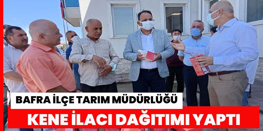 Bafra İlçe Tarım  Müdürlüğü’ünden kene İlacı Dağıtımı