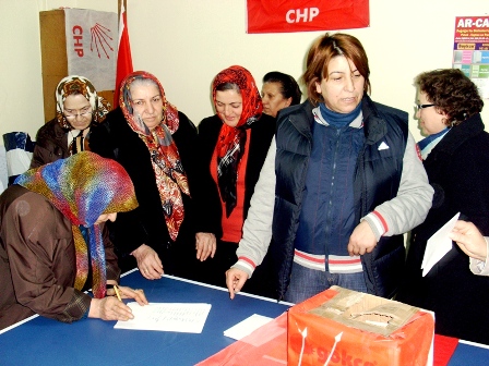 CHP Bafra  Kadın Kolları Seçimi Yapıldı