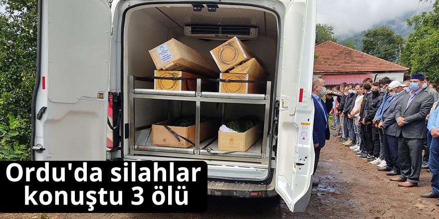 Ordu'da silahlar konuştu 3 ölü