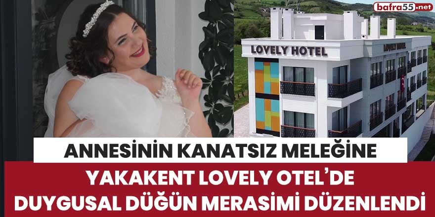 Annesinin Kanatsız meleği gelinlik giydi