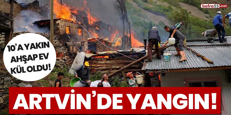 Artvin'de yangın!