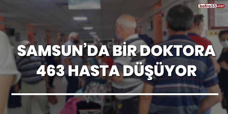 Samsun’da bir doktora 463 hasta düşüyor