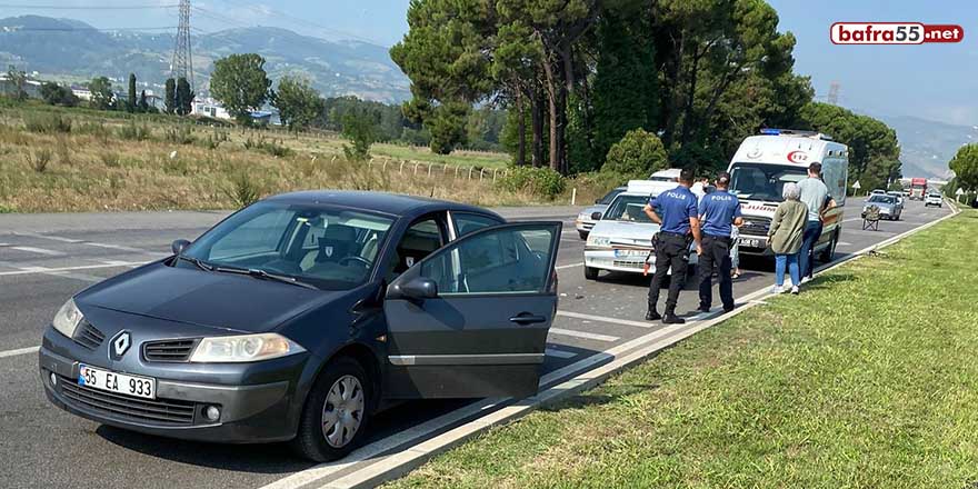 Samsun'da trafik kazası: 1 yaralı