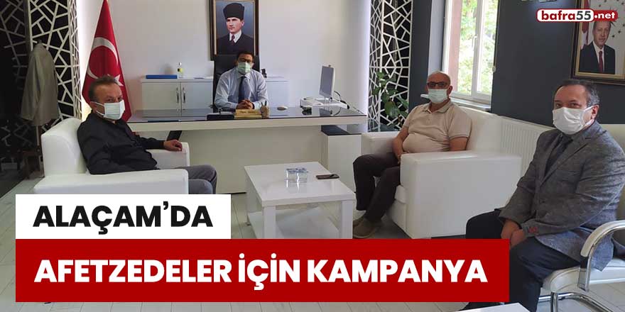 Alaçam'da afetzedeler için kampanya