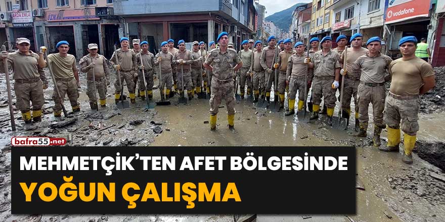 Mehmetçik'ten afet bölgesinde yoğun çalışma