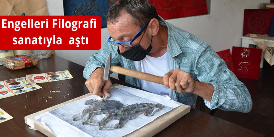 Engelleri Filografi sanatıyla  aştı