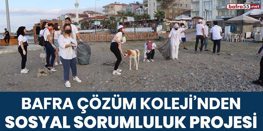 Bafra Çözüm Koleji'nden Sosyal Sorumluluk Projesi