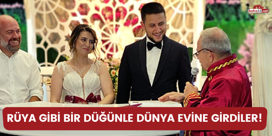 Rüya gibi bir düğünle dünya evine girdiler!