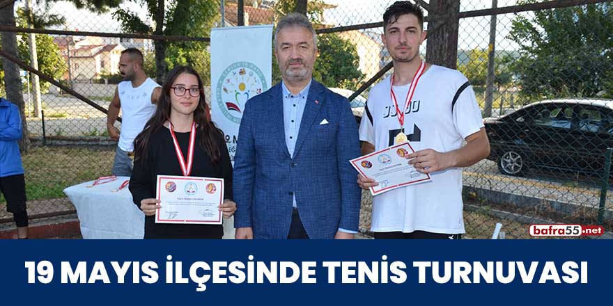 19 Mayıs ilçesinde tenis turnuvası