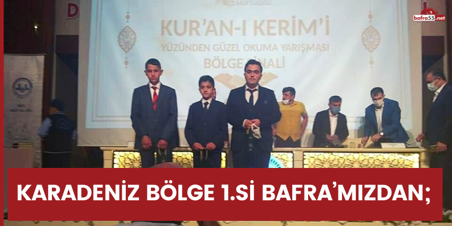 KARADENİZ BÖLGE 1.Sİ BAFRA’MIZDAN