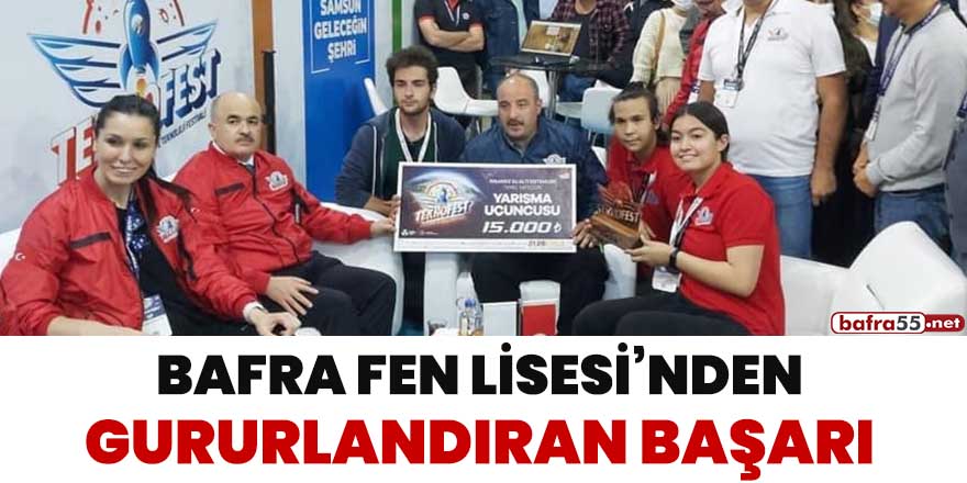 Bafra Fen Lisesi’nden gururlandıran başarı