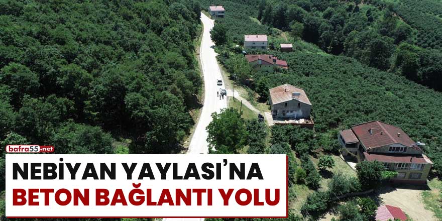 Nebiyan Yaylası'na beton bağlantı yolu