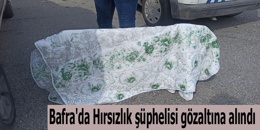 Bafra'da Hırsızlık şüphelisi gözaltına alındı