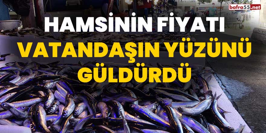 Hamsinin fiyatı vatandaşın yüzünü güldürdü