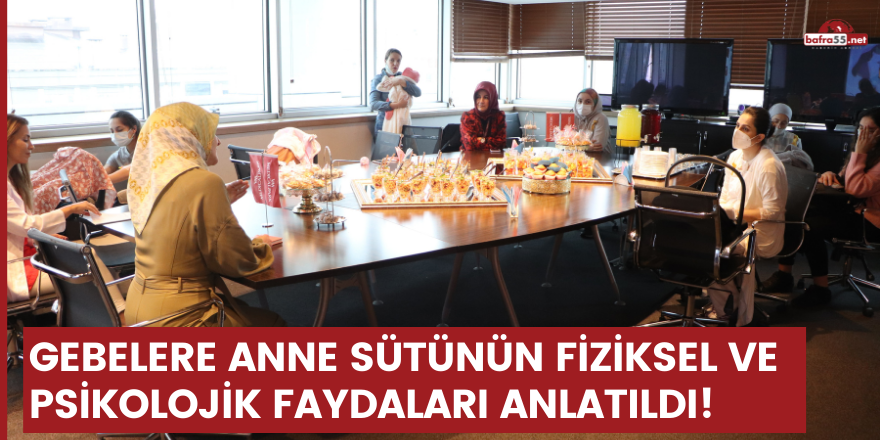 Gebelere anne sütünün fiziksel ve psikolojik faydaları anlatıldı