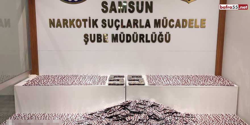 Samsun'da 14 bin 765 uyuşturucu hap ele geçti: 3 gözaltı
