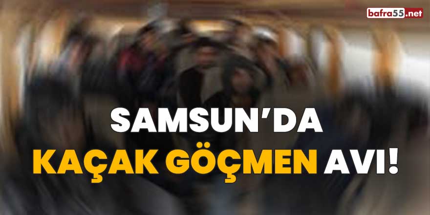 Samsun'da kaçak göçmen avı!