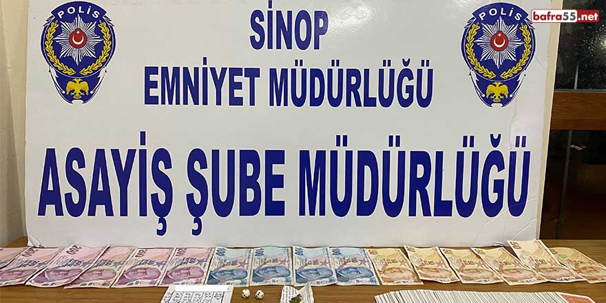 Sinop’ta kumar operasyonu: 13 bin 360 TL para cezası