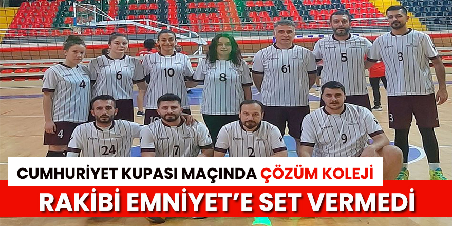 Çözüm Koleji, Voleybol Severlere Güzel Dakikalar Yaşattı